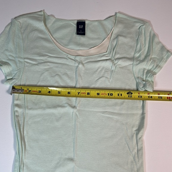 Vintage Y2K Gap - Green Short Sleeve Top - Small - Picture 2 of 8